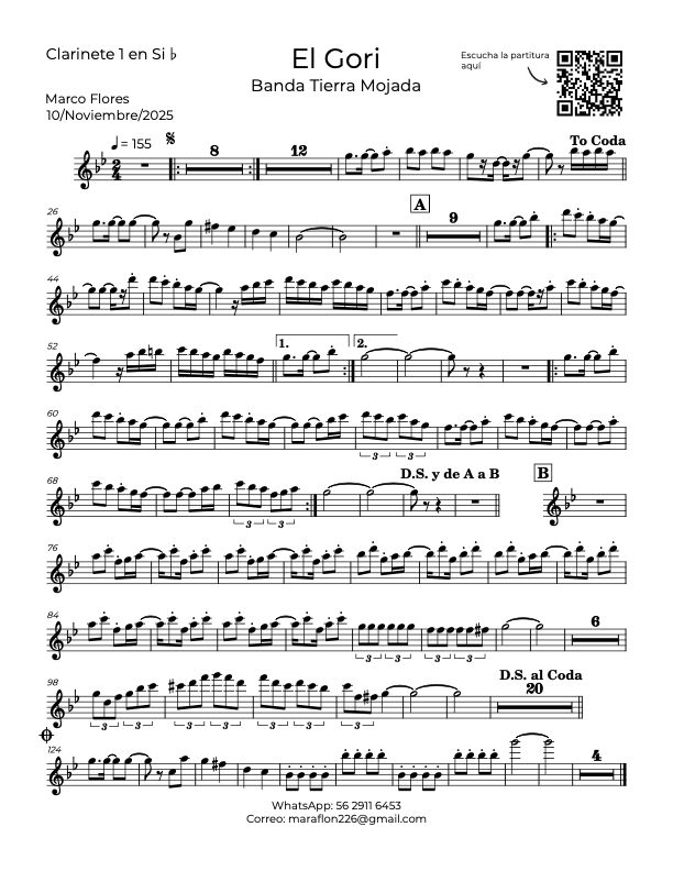 La imagen puede contener una previsualizacion de una partitura